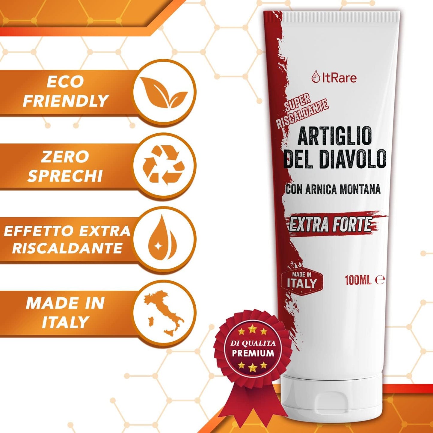 ItRare 100ml - Pomata Artiglio del diavolo forte | Gel con Arnica Montana | Crema