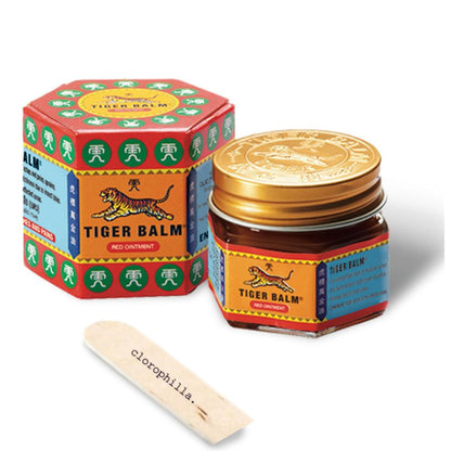 Balsamo di Tigre - Tiger Balm, Balsamo di Tigre Rosso, Alleviare Mal di Schiena, Balsamo di Tigre Originale, Crema per Massaggi, Cervicale Collo Rimedi, Spatola per Applicazione (Rosso)