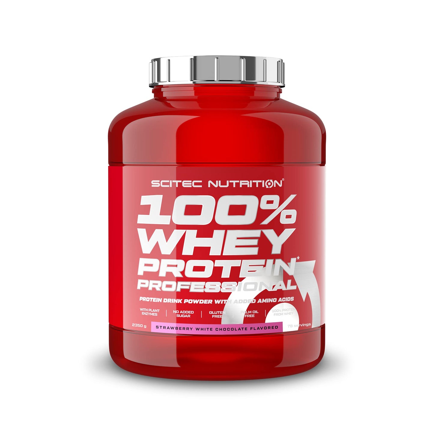 Scitec Nutrition 100% Whey Protein Professional - Potenziato con aminoacidi extra ed enzimi digestivi - Senza glutine - Senza olio di palma, 2.35 kg, Cioccolato