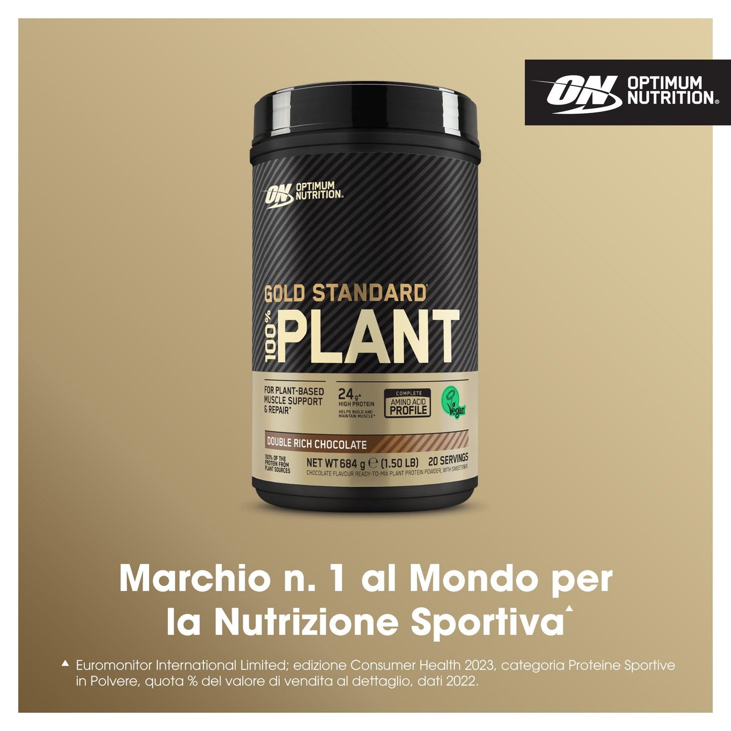 Optimum Nutrition Gold Standard 100% Plant Based, Proteine Vegetali in Polvere per Uomo e Donna, Frullato Proteico Vegano, Post-Allenamento o in Altri Momenti, Gusto Vaniglia, 21 porzioni, 684g