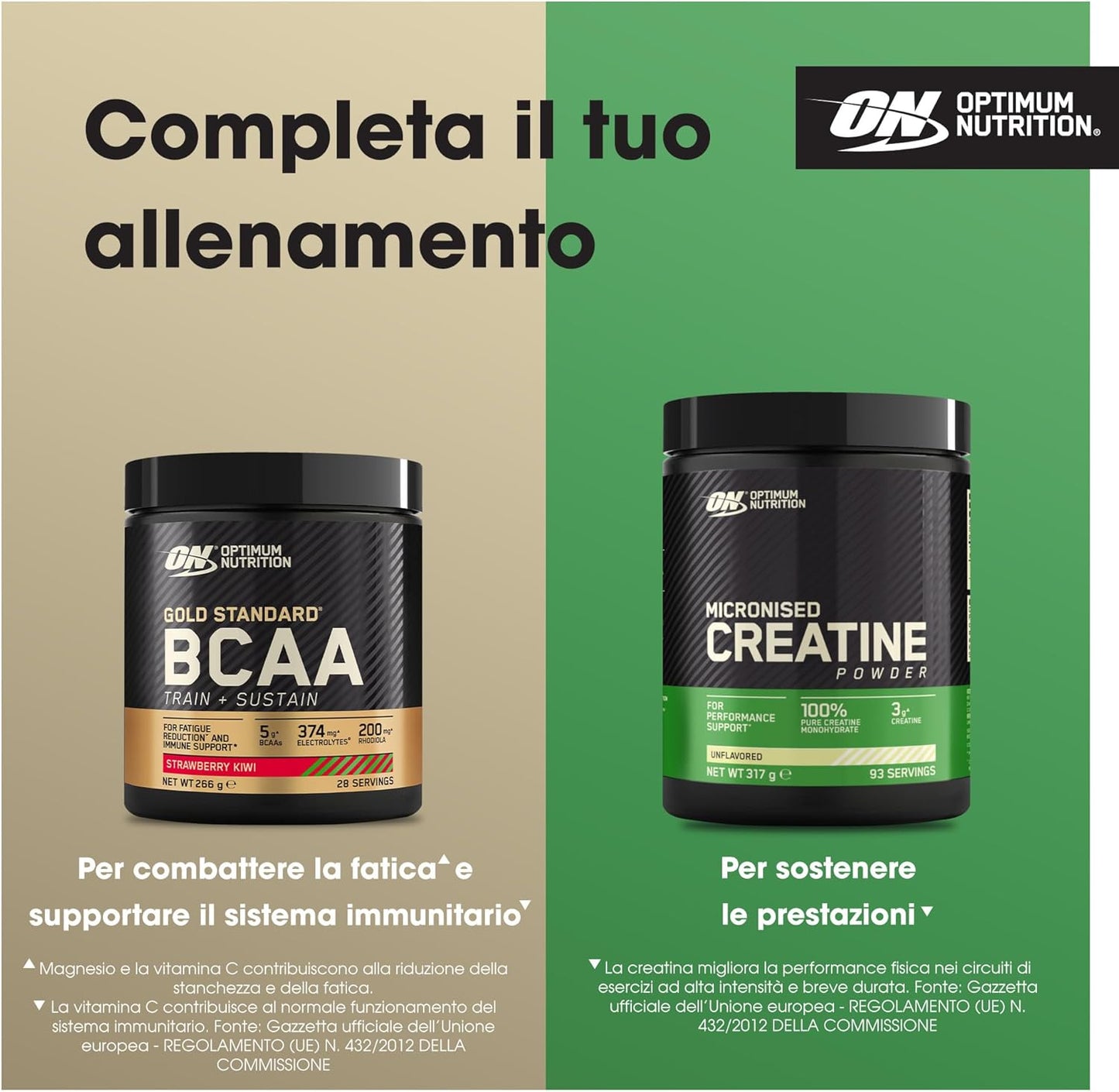 Optimum Nutrition Gold Standard 100% Whey Proteine in polvere per lo Sviluppo e il Recupero Muscolare con Glutammina e Aminoacidi BCAA Naturali, Gusto Gelato alla Vaniglia, 76 Dosi, 2,28 kg