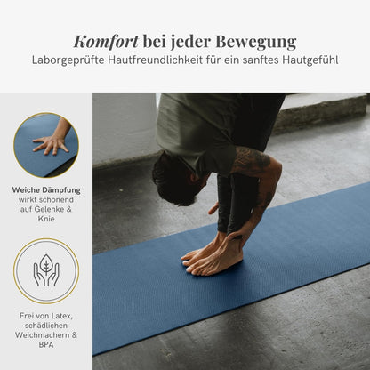 Lotuscrafts Tappetino Yoga Antiscivolo Professionale Mudra Studio XL - Materassino Yoga Antiscivolo per Principianti e Avanzati - Tappeto Yoga Professionale - Yoga Mat