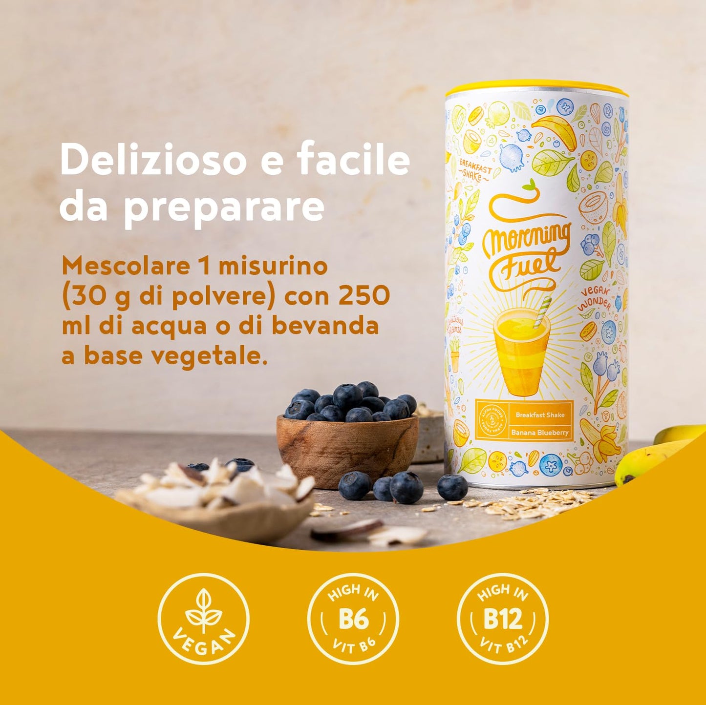 Frullato Proteico | Matcha alla Vaniglia | 600g proteine in polvere | pasto sostitutivo vegano, ricco di vitamine e nutrienti | ideale per colazioni sane | Energia a lungo rilascio | Alpha Foods