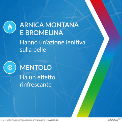 Dicloreum Ice Schiuma Frizzante Cosmetica per il Trattamento di Contusioni, Affaticamento Muscolare e Lievi Traumi, con Arnica, Artiglio del Diavolo, Escina, Bromelina, Boswellia e Mentolo, 150 Ml