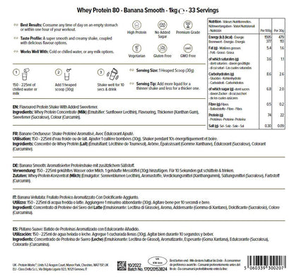 THE PROTEIN WORKS Proteine Whey 80 (Concentrate) In Polvere | 82% Di Proteine | Frullato Proteico Povero Di Zuccheri | Caramello Salato Intenso | 500g