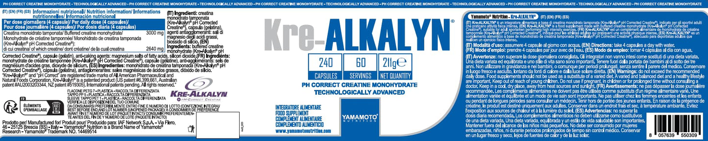 Kre-Alkalyn® integratore alimentare di creatina Kre-Alkalyn® 240 capsule