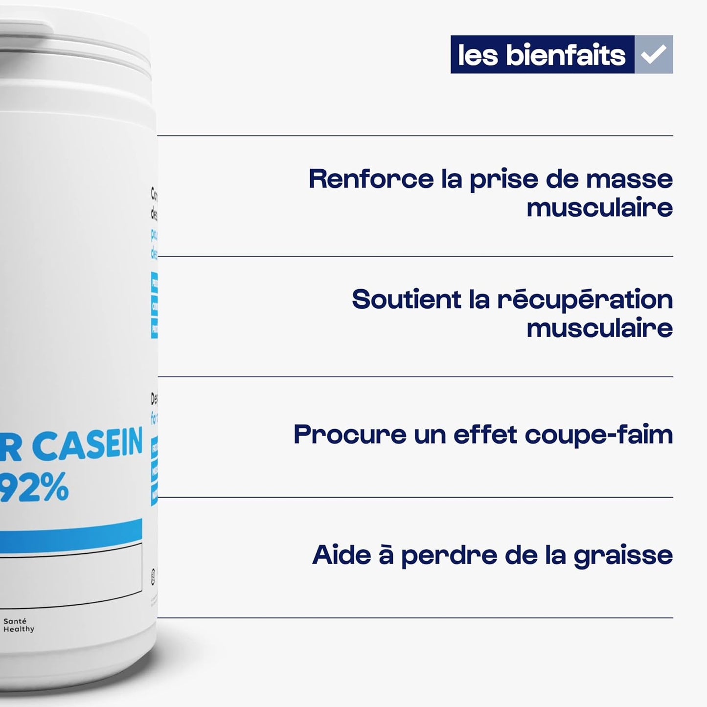 Nutrimuscle Caseina Micellare Isolata | Purezza record 92% - Costruzione muscolare - Soppressore dell'appetito - Assimilazione molto lenta - Non OGM - Costruzione muscolare e fitness (500 g)