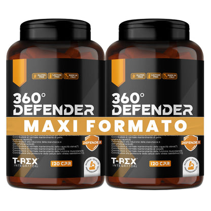 Multivitaminico Multiminerale con Probiotici, Vitamina B12, Acido Folico e Coenzima Q10 | 360° Defender Integratore Multivitaminico Completo con 14 Vitamine e 5 Sali Minerali