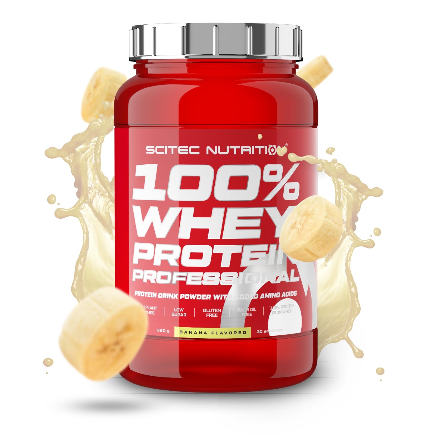 Scitec Nutrition 100% Whey Protein Professional - Potenziato con aminoacidi extra ed enzimi digestivi - Senza glutine - Senza olio di palma, 2.35 kg, Cioccolato