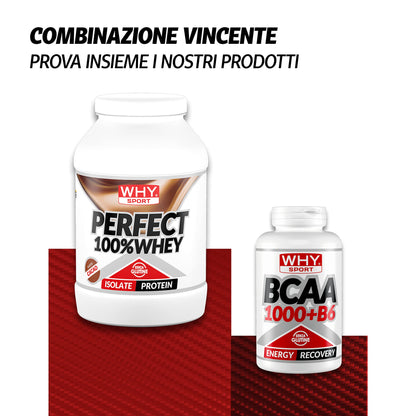 WHY SPORT PERFECT 100% WHEY - Proteine Whey - Proteine Isolate - Proteine in Polvere con Aminoacidi Essenziali per la Massa Muscolare - Gusto Cioccolato al Latte - 900 gr