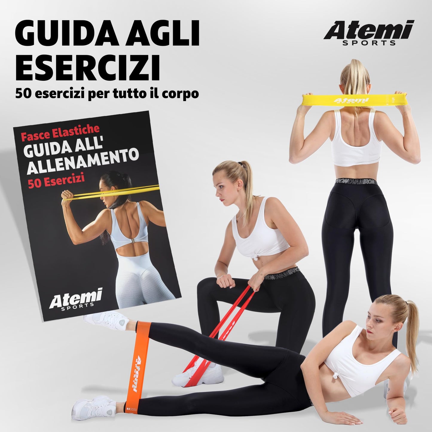 Banda Elastica [EXTRA LARGA] | Fasce Elastiche Fitness per Glutei, Gambe, Fianchi | Bande di Resistenza per Donne o Uomini | [VENDUTO SINGOLAMENTE]