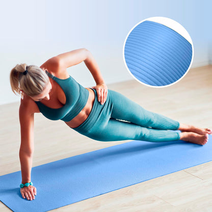 #DoYourFitness Tappetino yoga antiscivolo | Spessore da 0,8cm a 2cm | 183cm x 61cm o XXL 190cm x 100cm | Per principianti e utenti avanzati [Adatto per uso interno/esterno]