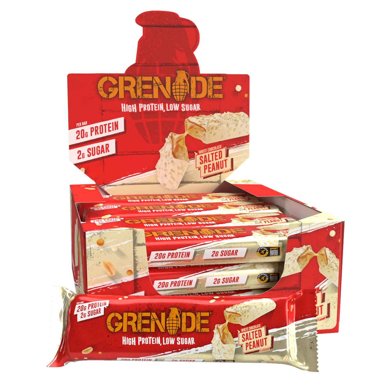 Grenade Barretta Proteica a Basso Contenuto di Carboidrati - Lemon Cheesecake, 12 x 60 g