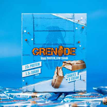 Grenade Barretta Proteica a Basso Contenuto di Carboidrati - Lemon Cheesecake, 12 x 60 g