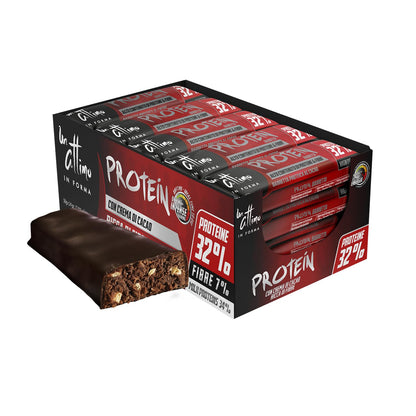 1 Attimo in Forma | 24 Barrette Proteiche Crema di Cacao 32% Protein Bar 50 grammi - Proteine del Latte Snack Spuntino