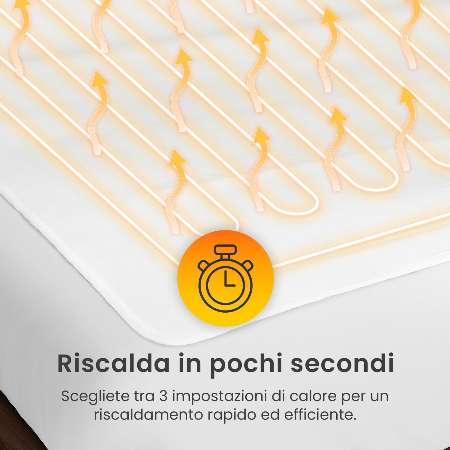 Cosi Home Scaldaletto Singolo150x80cm con Sistema di Sicurezza Integrato e Protezione contro il surriscaldamento - 3 livelli di Temperatura