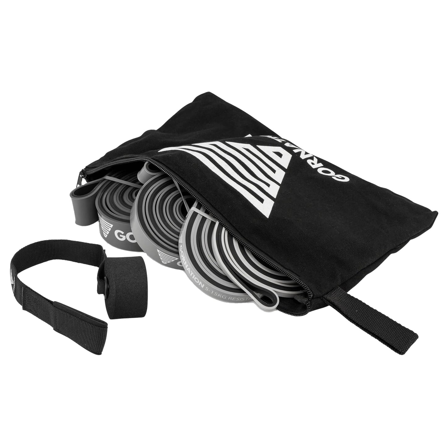 GORNATION Bande di Resistenza, Bande Elastiche per Calisthenics, Fitness e Ginnastica, Elastici per Trazioni, per Allenamenti Indoor e Outdoor, Loop Bands per Palestra, Riabilitazione e Stretching