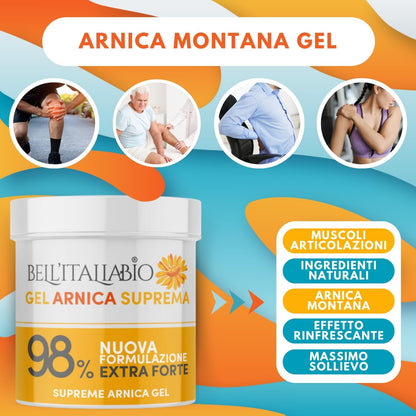 Arnica per Cavalli Uso Umano 98% Formula Naturale Extra Forte, Arnica Gel Forte per Massaggi Locali, 100% Made in Italy 550 ml - BELL'ITALIABIO…