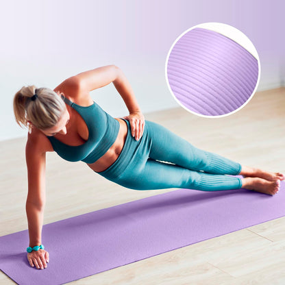 #DoYourFitness Tappetino yoga antiscivolo | Spessore da 0,8cm a 2cm | 183cm x 61cm o XXL 190cm x 100cm | Per principianti e utenti avanzati [Adatto per uso interno/esterno]