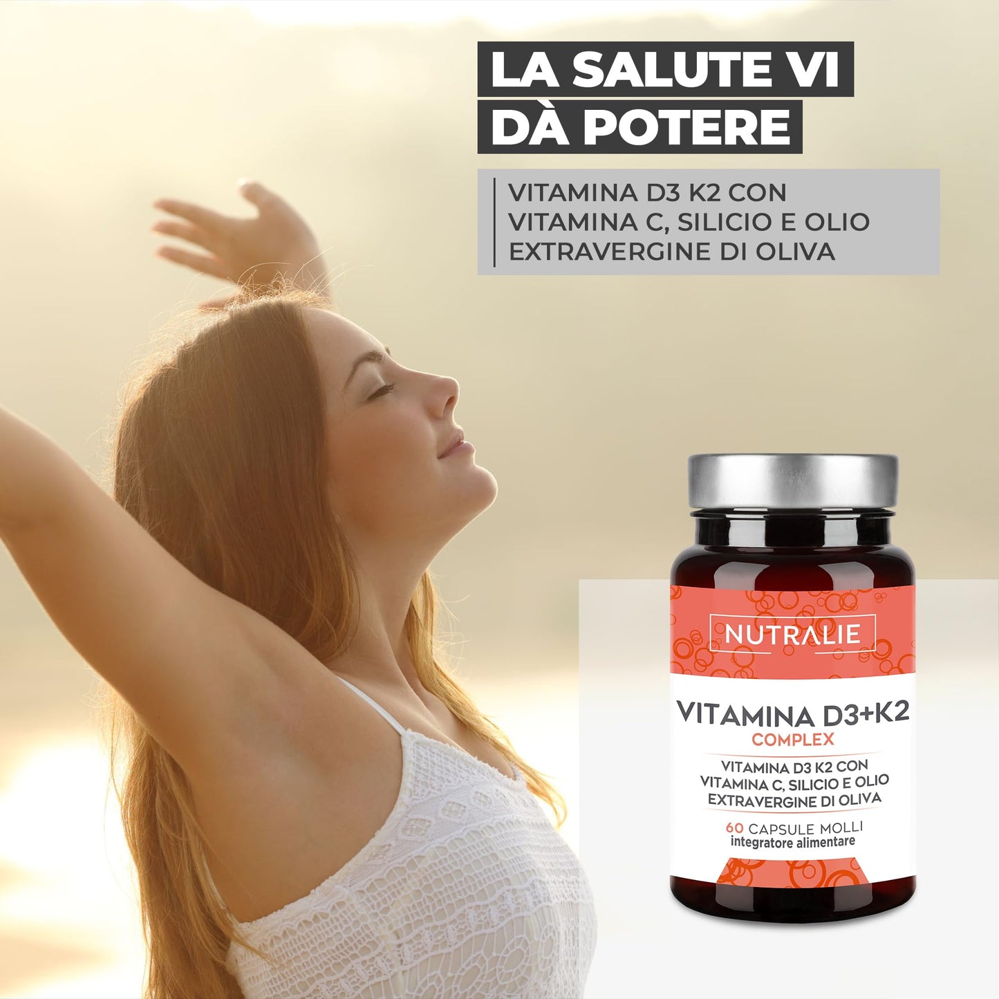 BIOTINA - Crescita Capelli, Unghie e Pelle - Integratore Capelli ad Alto Dosaggio con Zinco Selenio e Vitamine D e E | 120 Capsule Vagane Nutralie