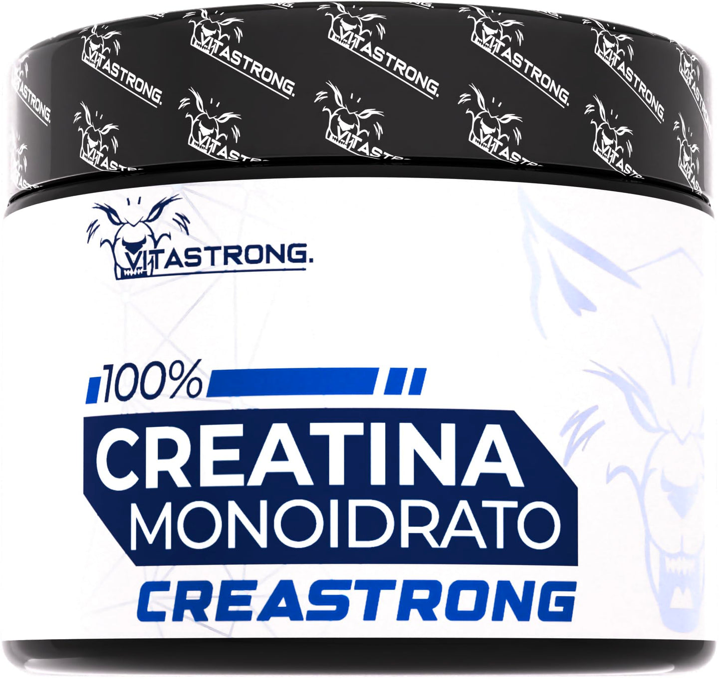 Creatina Monoidrata 100% PURA Creastrong® - Marchio Registrato di Vitastrong, Creatina in Polvere, Creatina Monoidrata Polvere - Creatina Monoidrato, Creatina Polvere ad Alto Dosaggio, Made in Italy