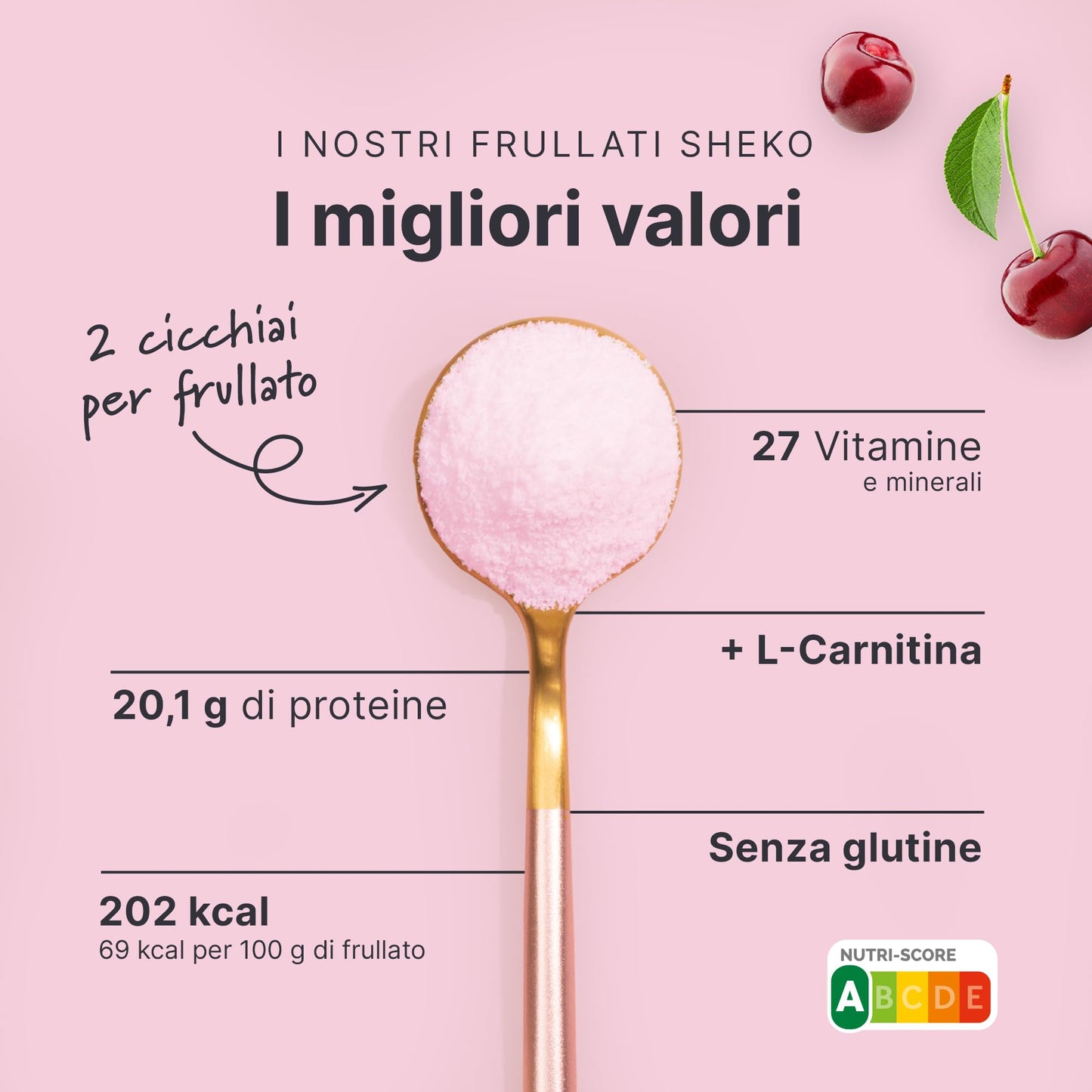 Sheko Frullato proteico al gusto Caffè - integratori per dimagrire con 200 Kcal - 25 dosi di Pasti sostitutivi dimagranti per barattolo