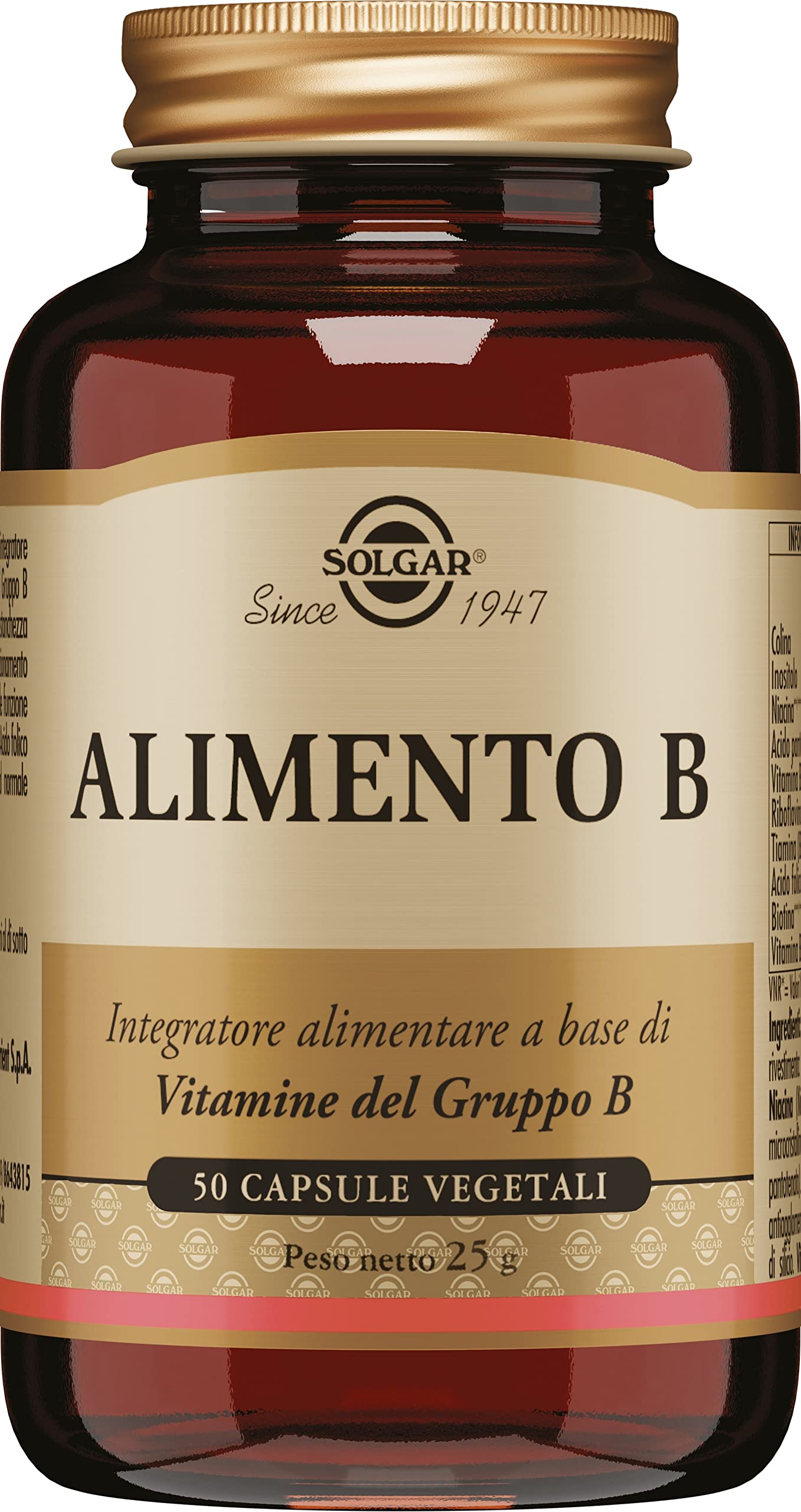 Solgar Alimento B Integratore Alimentare - 50 Capsule