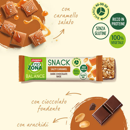 Enervit, EnerZona Protein Snack Variety Pack, Confezione con Barrette Assortite da 33gr, 1 Barretta Pistacchio, 1 Cookie, 1 Salty Caramel, 1 Milk Chocolate, 1 Lemon Cake