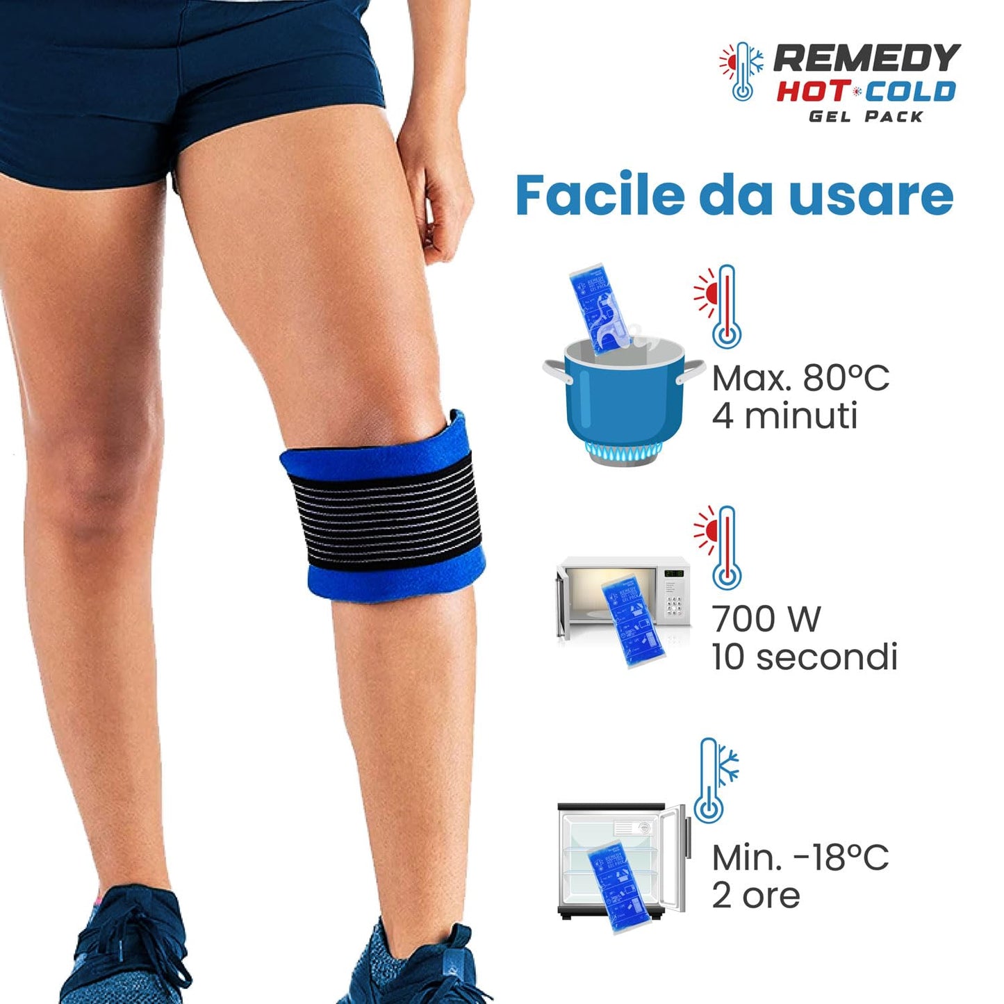 Impacchi gel multiuso per caldo/freddo Compresse universali riutilizzabili per frigorifero e microonde include fodere in lana NUOVA VERSIONE per dolore e lesioni (2 Borse 1 Copertina)