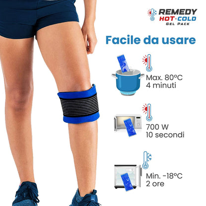 Impacchi gel multiuso per caldo/freddo Compresse universali riutilizzabili per frigorifero e microonde include fodere in lana NUOVA VERSIONE per dolore e lesioni (2 Borse 1 Copertina)