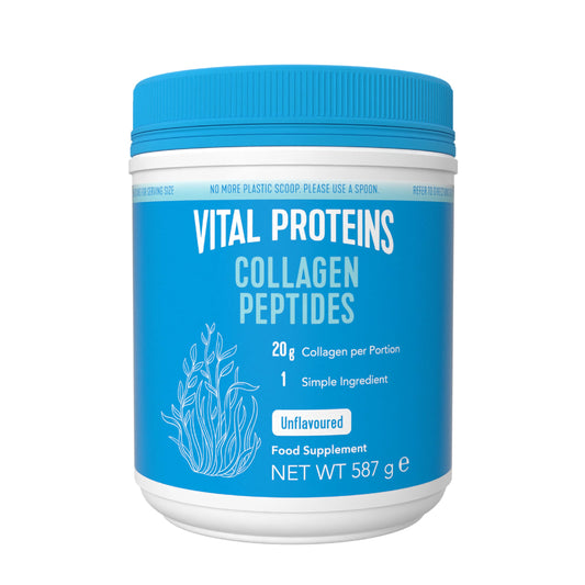 Vital Proteins Collagen Peptides integratore alimentare a base di collagene, inodore e insapore, per il benessere di pelle, capelli e unghie, senza glutine, 20g di collagene per porzione, 587g