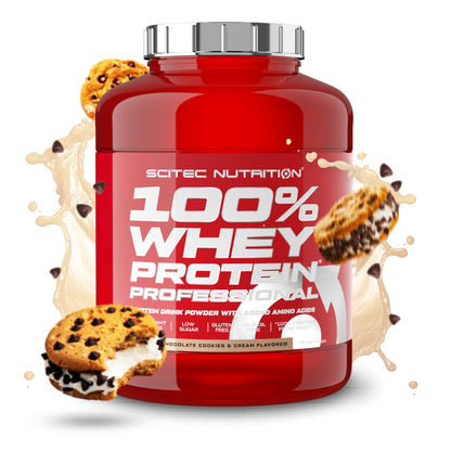 Scitec Nutrition 100% Whey Protein Professional - Potenziato con aminoacidi extra ed enzimi digestivi - Senza glutine - Senza olio di palma, 2.35 kg, Cioccolato