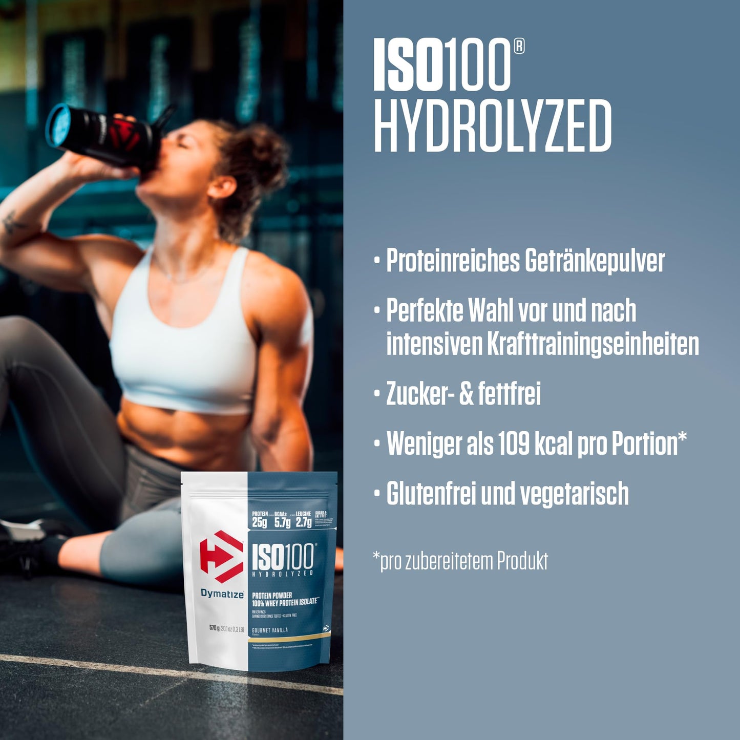 Dymatize ISO 100 Hydrolyzed Gourmet Chocolate 932g - Proteine del siero di latte idrolizzate e isolate in polvere