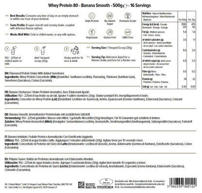 THE PROTEIN WORKS Proteine Whey 80 (Concentrate) In Polvere | 82% Di Proteine | Frullato Proteico Povero Di Zuccheri | Caramello Salato Intenso | 500g