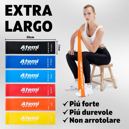 Banda Elastica [EXTRA LARGA] | Fasce Elastiche Fitness per Glutei, Gambe, Fianchi | Bande di Resistenza per Donne o Uomini | [VENDUTO SINGOLAMENTE]