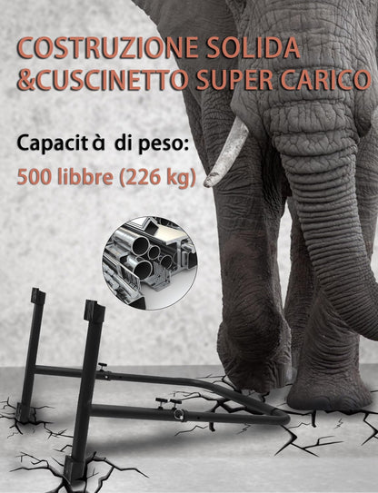 Fitarc Dip Bar, Stazione di supporto regolabile con connettore di sicurezza per allenamento completo della forza del corpo. Altezza regolabile da 76,2 cm a 99,1 cm, pull-up e push-up. Nero