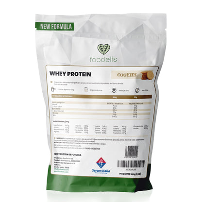 Proteine in Polvere 1 kg Vaniglia | Whey Protein con Aminoacidi Essenziali | Proteine per la Massa Muscolare ad Alta Solubilità | Proteine Whey Facilmente Digeribili | Materia Prima Italiana.