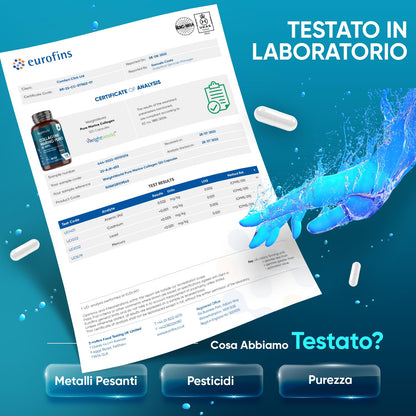 Collagene Marino Idrolizzato Naticol Tipo 1, Peptidi di Collagene Idrolizzato 100%, Collagene Puro Alto Dosaggio Dose da 1170mg, 120 Capsule Collagene Integratore Senza Metalli Pesanti o OGM (2 Mesi)