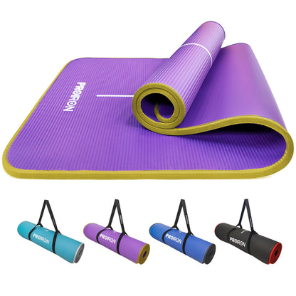 PROIRON Tappetino per Yoga Antiscivolo Spesso 10mm, Tappetino Yoga Extra Morbido, Tappetino Fitness Extra Resistente Agli Strappi, Tappetino da Allenamento per Fitness, Tappetino Sportivo Pilates