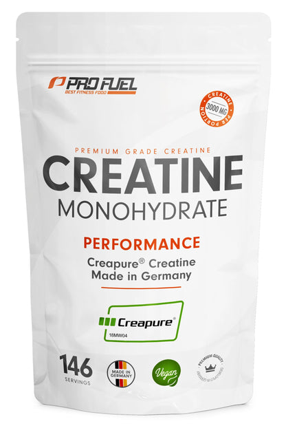 Creapure® Creatina Monoidrato in Polvere 500 g - Creatina Premium dalla Germania - Dose extra elevata per fitness e allenamento con i pesi - Creatina di alta qualità al 100% - Vegana