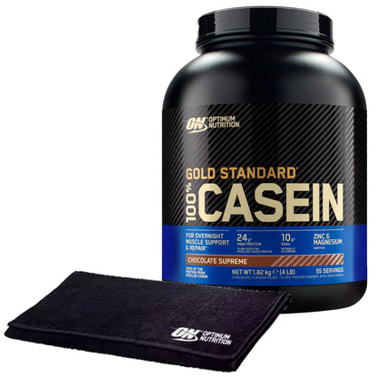 Optimum Nutrition Gold Standard 100% Casein Proteine di Caseina in Polvere a Rilascio Graduale Durante la Notte con Zinco e Magnesio Gusto Crema alla Vaniglia 55 Porzioni 1,82Kg + Shaker