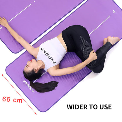 PROIRON Tappetino per Yoga Antiscivolo Spesso 10mm, Tappetino Yoga Extra Morbido, Tappetino Fitness Extra Resistente Agli Strappi, Tappetino da Allenamento per Fitness, Tappetino Sportivo Pilates