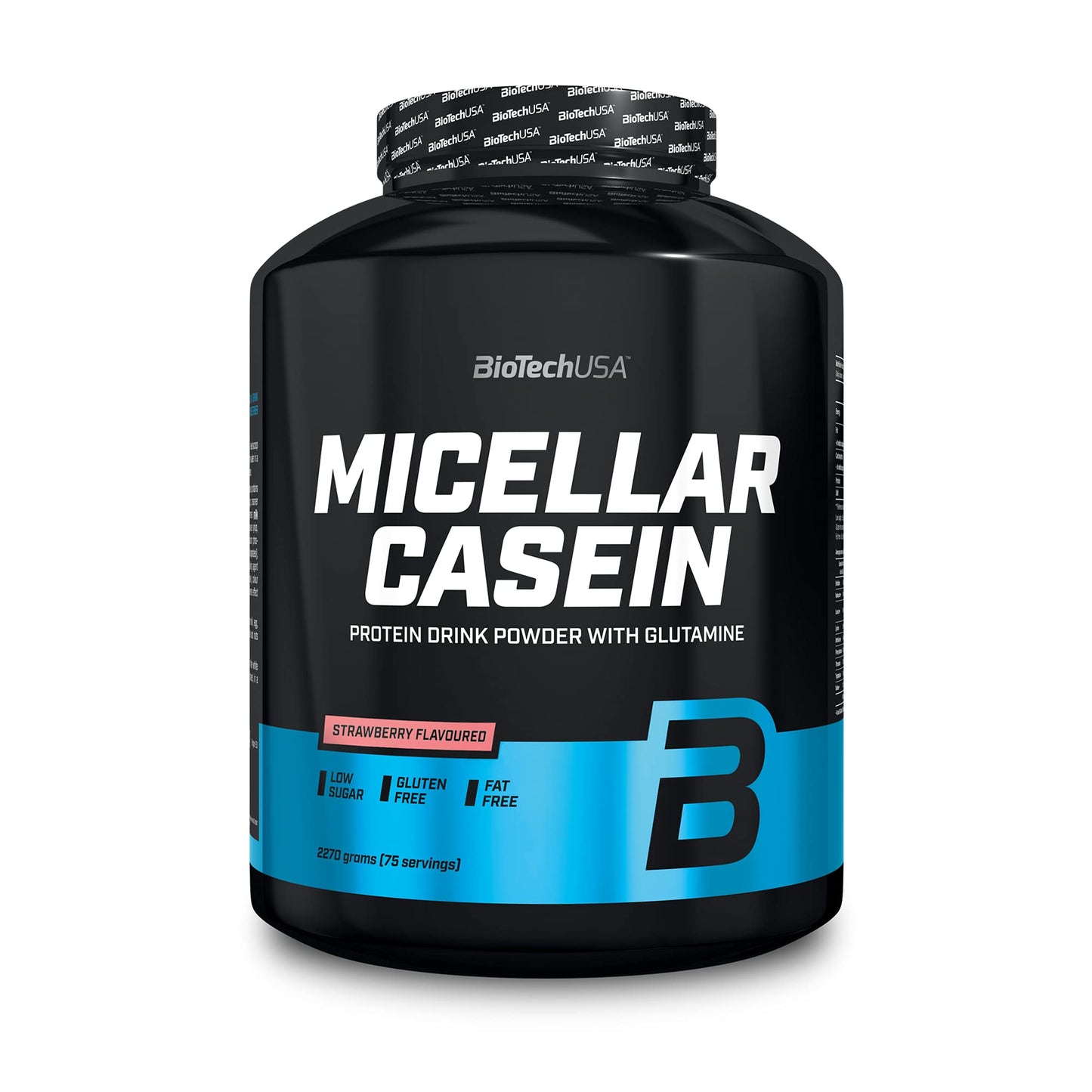 BioTechUSA Micellar Casein in Polvere | Tempo di Assorbimento Esteso | Senza Glutine e Senza Grassi | Aggiunta di L-Glutammina, 908 g, Vaniglia