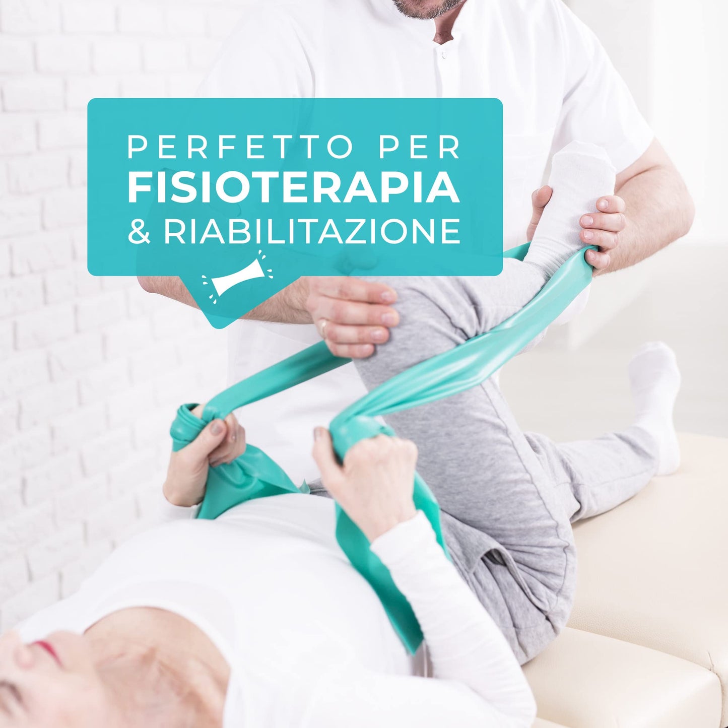 Coresteady Elastici Fitness - Elastico Fitness Pilates - Fasce Elastiche Fitness Fisioterapia e Yoga - Elastici Palestra per Forza - Set Elastici Fitness con Guida Gratuita