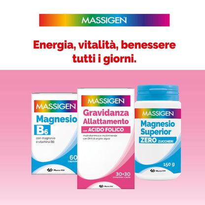 MASSIGEN Daylyvit, Multivitaminico e Multiminerale per Gravidanza e Allattamento, 54 g, Compressa