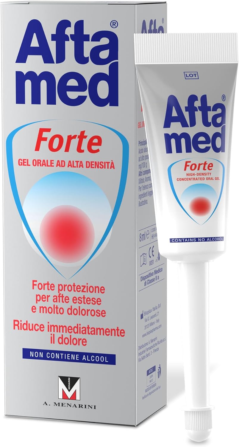 Aftamed Gel Forte indicato per Afte, Stomatiti Aftose, Lesioni del cavo orale - Tubetto da 8ml