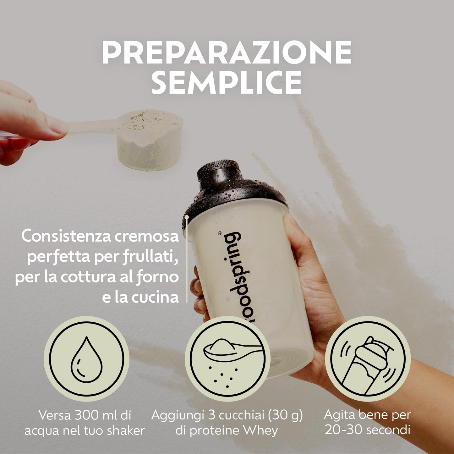 foodspring - Proteine Whey in polvere Cioccolato - Con 21 g di proteine per l'aumento muscolare, perfetta solubilità, ultra-filtrate & ricche di BCAA ed EAA - gusto pieno e delizioso (750 g)