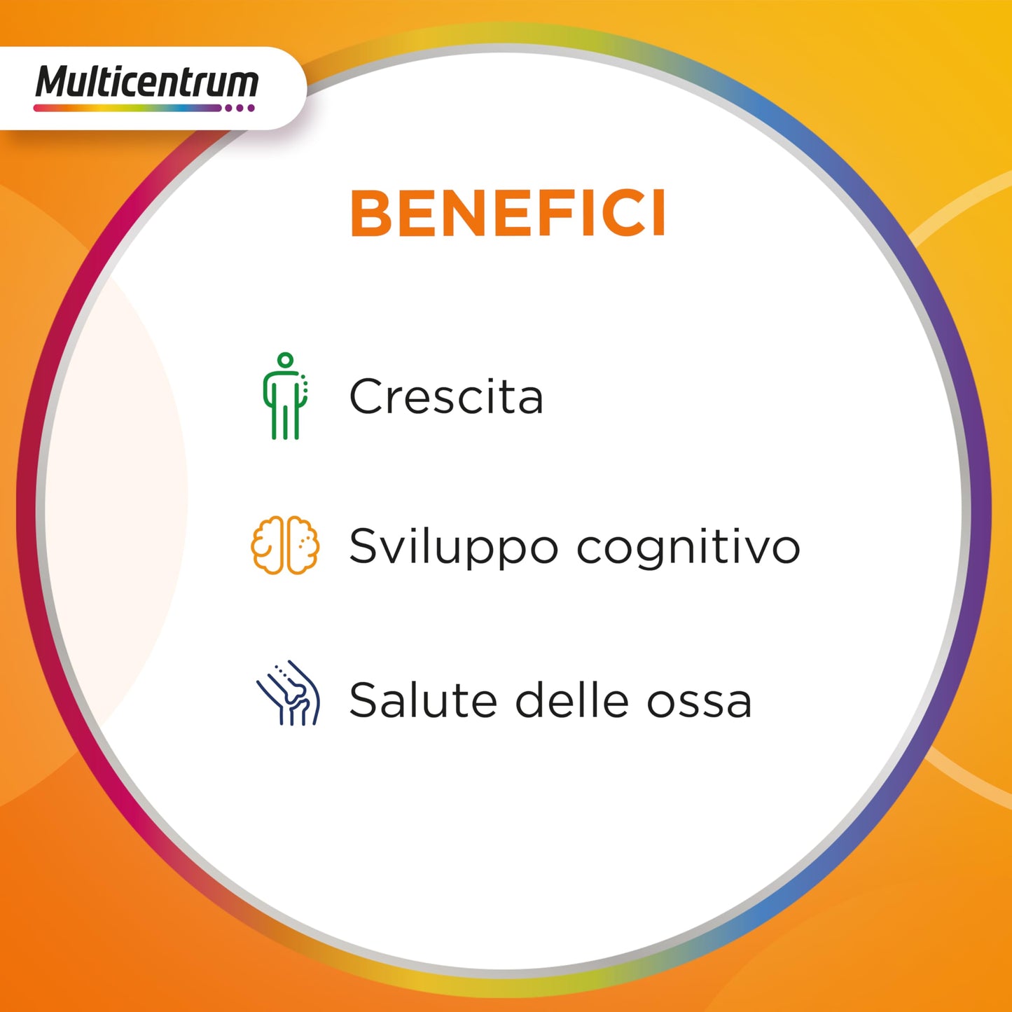 MULTICENTRUM Vitagummy Integratore Alimentare di Vitamine e Minerali Formulato per Bambini 3+, con Vitamina D e Iodio, Gusto Frutta Mista, 30 Caramelle Gommose da Consumare Dove e Quando Vuoi