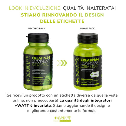 Creatina+ Compresse Extragold - Integratore alimentare di Creatina e Magnesio - 100 compresse