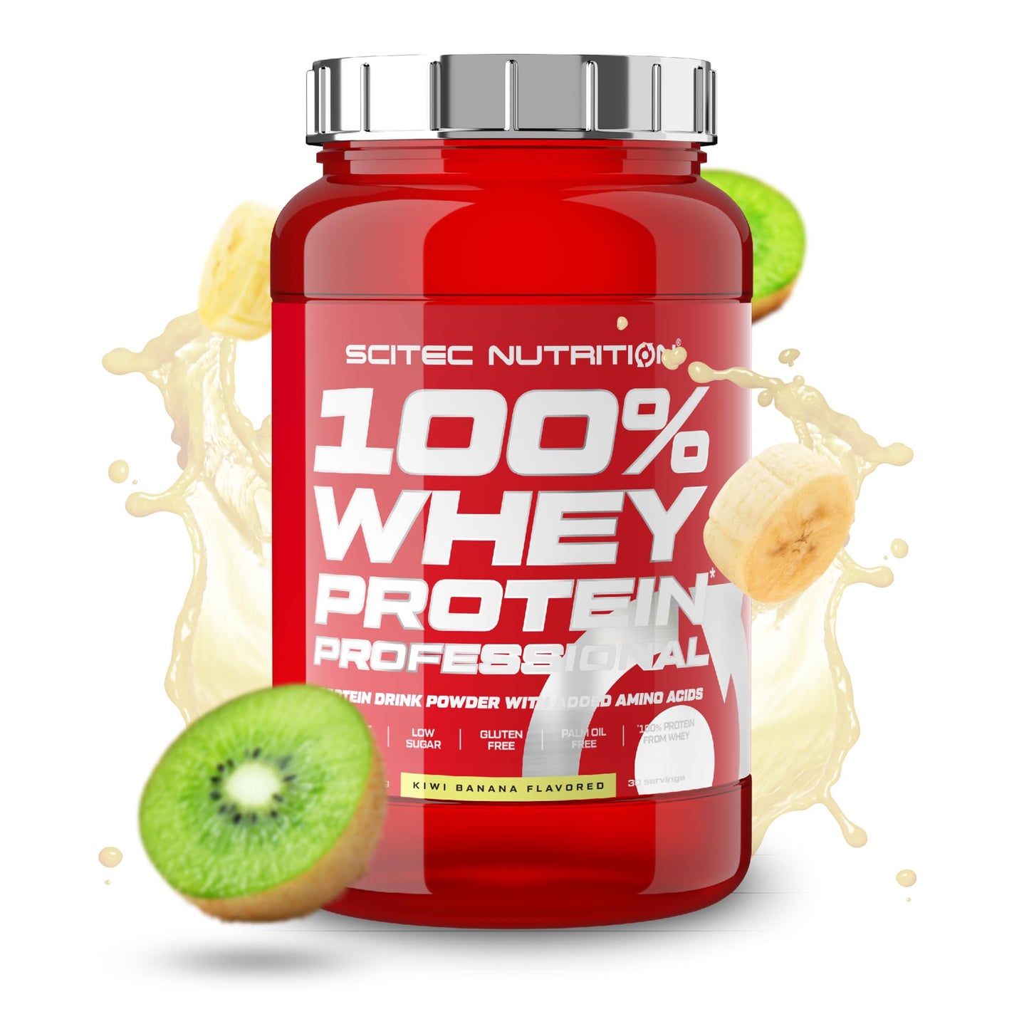 Scitec Nutrition 100% Whey Protein Professional - Potenziato con aminoacidi extra ed enzimi digestivi - Senza glutine - Senza olio di palma, 2.35 kg, Cioccolato